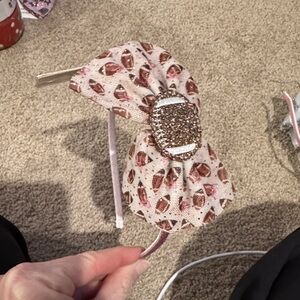 Chic Pink and Gold Kids Bow Headband